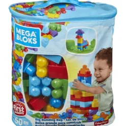 Mega Bloks 60 Pieces First Builders Big Building Bag