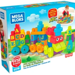 Mega Bloks 60 Pieces First Builders Alphabet Train Set