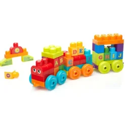 Mega Bloks 60 Pieces First Builders Alphabet Train Set