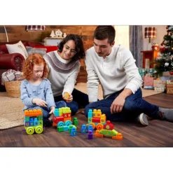 Mega Bloks 60 Pieces First Builders Alphabet Train Set
