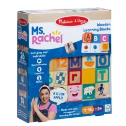 Melissa and Doug Ms. Rachel Wooden Learning Blocks