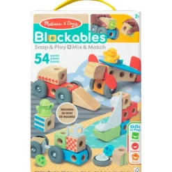 Melissa & Doug Blockables Vehicles Wooden Block Playset
