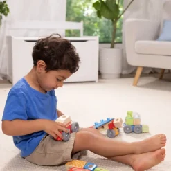 Melissa & Doug Blockables Vehicles Wooden Block Playset