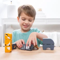 Melissa & Doug Blockables Woodland Friends Block Playset