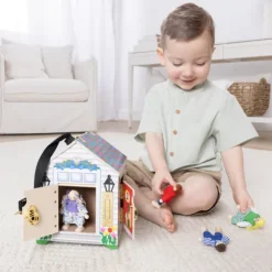 Melissa & Doug Doorbell house Wooden Dollhouse Playset