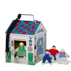 Melissa & Doug Doorbell house Wooden Dollhouse Playset