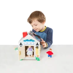 Melissa & Doug Doorbell house Wooden Dollhouse Playset