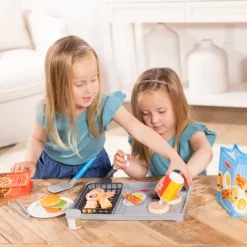 Melissa & Doug Flip and Fry Grill Wooden Roleplay Set