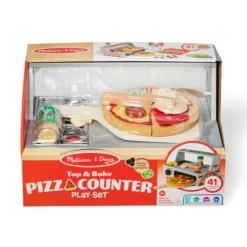 Melissa & Doug Pizza Counter Wooden Roleplay Set