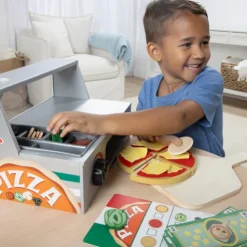 Melissa & Doug Pizza Counter Wooden Roleplay Set