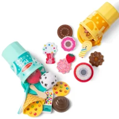 Melissa & Doug Play to Go Ice Cream Food Play Set