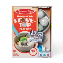 Melissa & Doug Simmer and Stir Stove-Top Wooden Roleplay Set