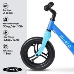 Micro 11 Inch Balance Bike Lite Blue