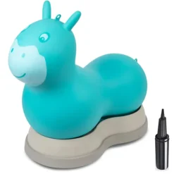 Micro 2in1 Inflatable Space Hopper Ride On Aqua