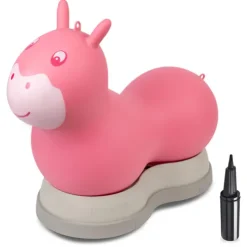 Micro 2in1 Inflatable Space Hopper Ride On Pink