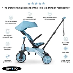 Micro 7 Stage Flexi Trike Blue