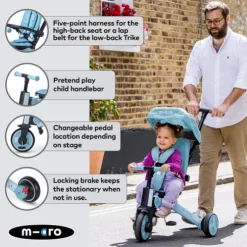 Micro 7 Stage Flexi Trike Blue
