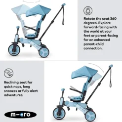 Micro 7 Stage Flexi Trike Blue