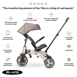 Micro 7 Stage Flexi Trike Brown