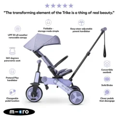 Micro 7 Stage Flexi Trike Purple