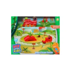 My Little Kids Dino Train Track and Dinosaur Playset