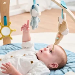 Nattou Felix and Leo Playmat with Wooden Arch