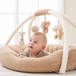 Nattou Teddy Stuffed Playmat with Arches