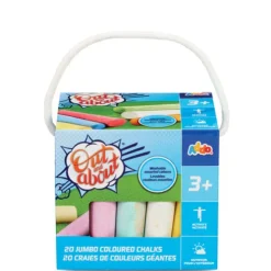 Out and About Jumbo Coloured Chalks 20 Pack