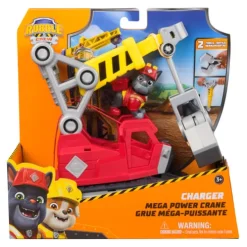 Paw Patrol Charger Mega Power Crane Vehicle Rubble & Crew