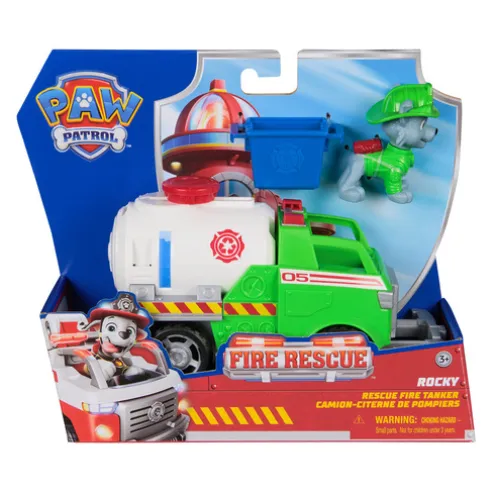 Paw Patrol Rocky Tanker Vehicle Fire Rescue