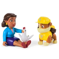 Paw Patrol Rubble and Mayor Goodway Figures