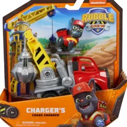 Paw Patrol Rubble & Crew Chargers Crane Grabber Vehicle
