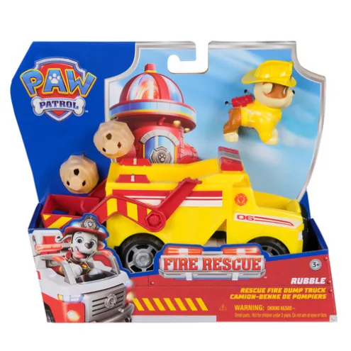 Paw Patrol Rubble Dump Truck Vehicle Fire Rescue