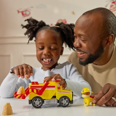 Paw Patrol Rubble Dump Truck Vehicle Fire Rescue