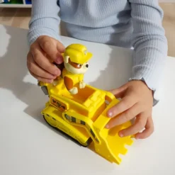 Paw Patrol Rubble's Bulldozer Vehicle and Figure