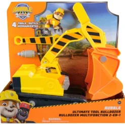 Paw Patrol Rubble Ultimate Tool Bulldozer Vehicle Rubble & Crew