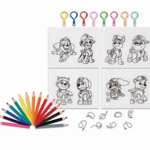 Paw Patrol Shrinky Keyrings Craft Set