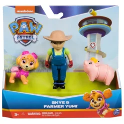 Paw Patrol Skye and Farmer Yumi Figures