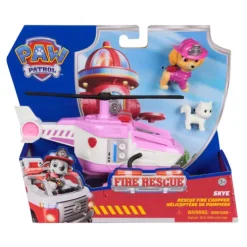 Paw Patrol Skye Chopper Helicopter Vehicle Fire Rescue
