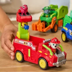 Paw Patrol The Dino Movie Marshall Dino Rescue Fire Truck Playset