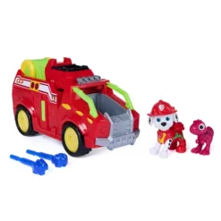 Paw Patrol The Dino Movie Marshall Dino Rescue Fire Truck Playset