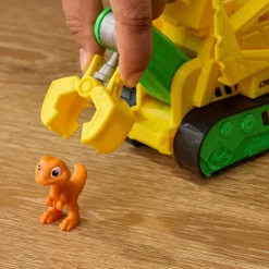 Paw Patrol The Dino Movie Rubble Dino Rescue Bulldozer Playset