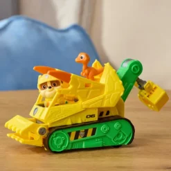 Paw Patrol The Dino Movie Rubble Dino Rescue Bulldozer Playset