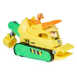 Paw Patrol The Dino Movie Rubble Dino Rescue Bulldozer Playset