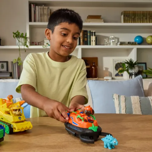 Paw Patrol The Dino Movie Zuma Dino Rescue Hovercraft Playset
