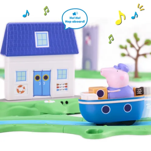 Peppa Pig Bobbing Along Boat Trip Playset Whizz Around