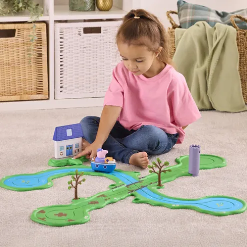 Peppa Pig Bobbing Along Boat Trip Playset Whizz Around