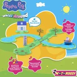 Peppa Pig Bobbing Along Boat Trip Playset Whizz Around