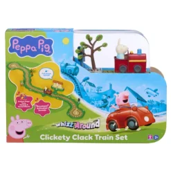 Peppa Pig Clickety Clack Train Track Playset Whizz Around