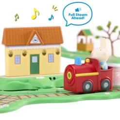 Peppa Pig Clickety Clack Train Track Playset Whizz Around